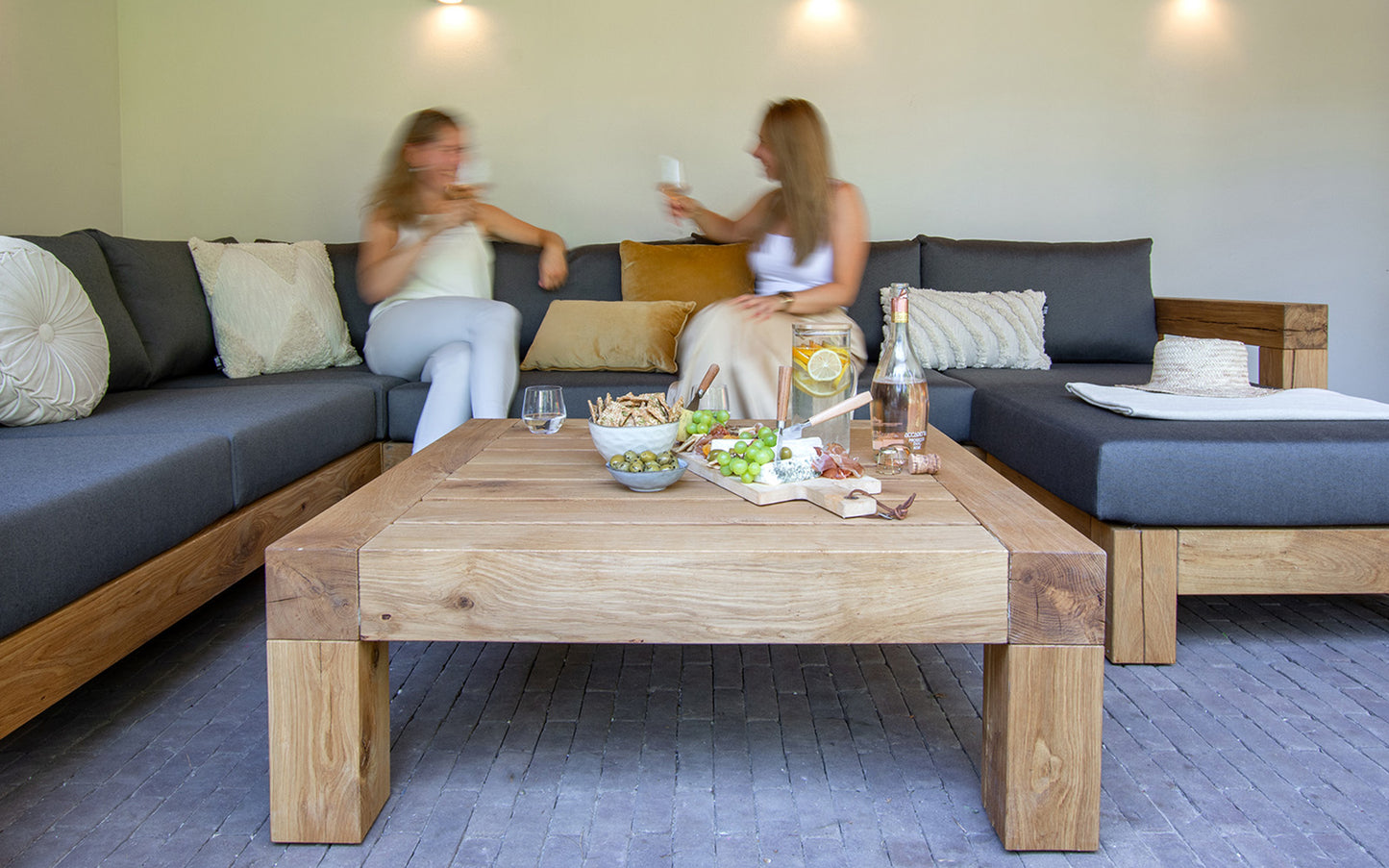 Lounge hocker - Southend Grijs