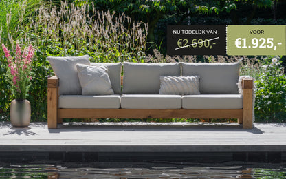 Loungebank 3-zits - Southend Beige