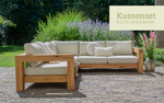 Hoekbank 5-zits met Southend Beige kussens