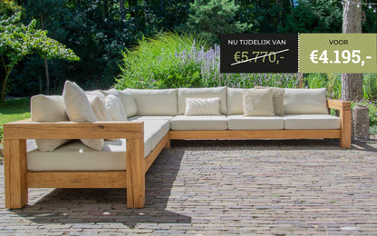 Hoekbank 7-zits - Southend Beige